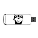 Baldhead Hero Comic Illustration Portable USB Flash (Two Sides) Front