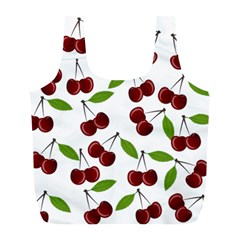 Cherry Pattern Full Print Recycle Bags (l)  by Valentinaart