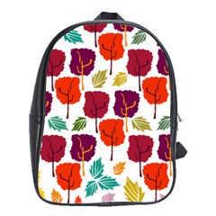 Tree Pattern Background School Bags (xl)  by Amaryn4rt