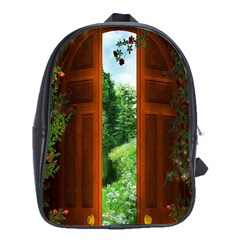 Beautiful World Entry Door Fantasy School Bags (xl)  by Amaryn4rt