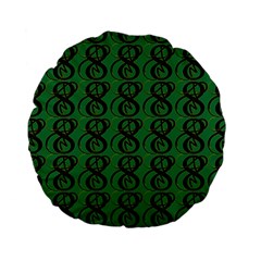 Abstract Pattern Graphic Lines Standard 15  Premium Flano Round Cushions by Amaryn4rt