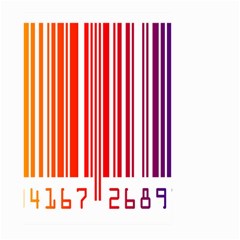 Colorful Gradient Barcode Large Garden Flag (two Sides) by Simbadda