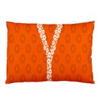 Iron Orange Y Combinator Gears Pillow Case (Two Sides) Back