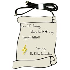 Dear J K  Rowling    Shoulder Sling Bags by badwolf1988store