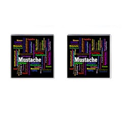 Mustache Cufflinks (square) by Mariart