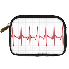 Cardiogram Vary Heart Rate Perform Line Red Plaid Wave Waves Chevron Digital Camera Cases by Mariart