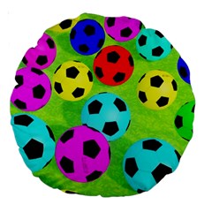 Balls Colors Large 18  Premium Round Cushions by BangZart