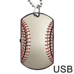 Baseball Dog Tag Usb Flash (one Side) by BangZart