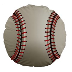 Baseball Large 18  Premium Round Cushions by BangZart