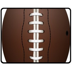 Football Ball Fleece Blanket (medium)  by BangZart