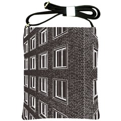 Graphics House Brick Brick Wall Shoulder Sling Bags by Nexatart