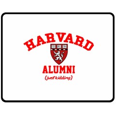 Harvard Alumni Just Kidding Double Sided Fleece Blanket (medium)  by Celenk