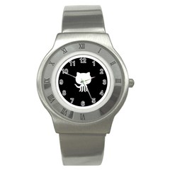 Logo Icon Github Stainless Steel Watch by Celenk