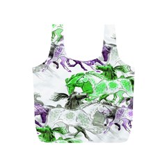 Horse Horses Animal World Green Full Print Recycle Bags (s)  by BangZart