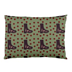 Deer Boots Green Pillow Case by snowwhitegirl