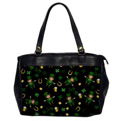 St Patricks Day Pattern Office Handbags by Valentinaart