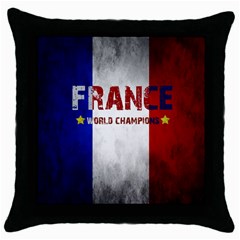 Football World Cup Throw Pillow Case (black) by Valentinaart