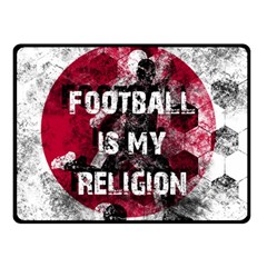 Football Is My Religion Double Sided Fleece Blanket (small)  by Valentinaart