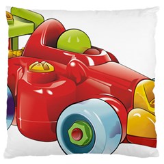 Car Vehicle Racing Car Formula Large Flano Cushion Case (two Sides) by Sapixe