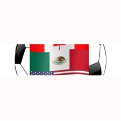 United Football Championship Hosting 2026 Soccer Ball Logo Canada Mexico Usa Large Bar Mats by yoursparklingshop