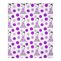 Lilac Dress On White Shower Curtain 60  X 72  (medium)  by snowwhitegirl