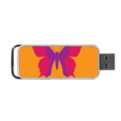 Butterfly Wings Insect Nature Portable Usb Flash (two Sides) by Nexatart