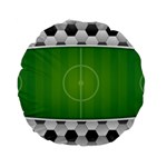 Background Sports Soccer Football Standard 15  Premium Flano Round Cushions Back