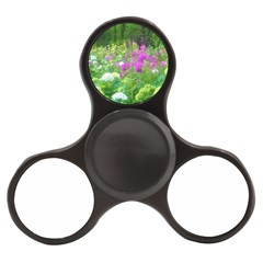 Annabella Hydrangeas And Purple Garden Landscape Finger Spinner by myrubiogarden