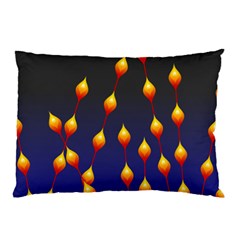 Flower Buds Floral Night Pillow Case (two Sides) by Bajindul