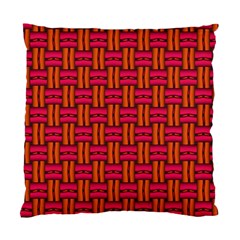 Pattern Red Background Structure Standard Cushion Case (two Sides) by Bajindul