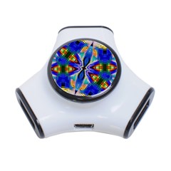 Art Kaleidoscope Meditation Mosaic 3-port Usb Hub by Wegoenart