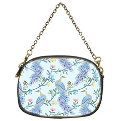 Beautiful Peacock Seamless Pattern Chain Purse (one Side) by Vaneshart