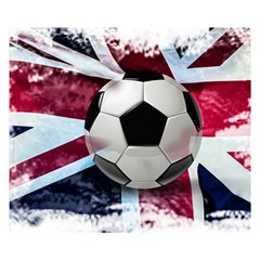 Soccer Ball With Great Britain Flag Double Sided Flano Blanket (small)  by Vaneshart