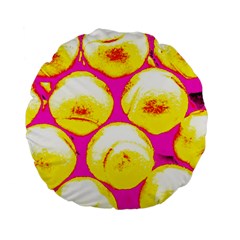 Pop Art Tennis Balls Standard 15  Premium Round Cushions by essentialimage