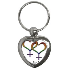 Mrs  And Mrs  Key Chain (heart) by LiveLoudGraphics