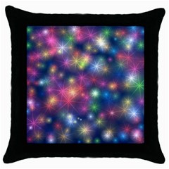 Abstract Background Graphic Space Throw Pillow Case (black) by Bajindul