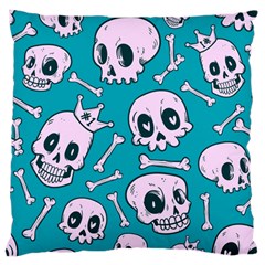 Skull Standard Flano Cushion Case (two Sides) by Sobalvarro