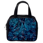 Boho Cerulean Blue Mosaic Classic Handbag (Two Sides) Back