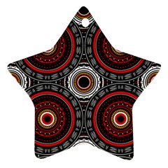 Tribal Aztec Mandala Art Ornament (star) by tmsartbazaar