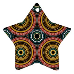 Aztec Multicolor Mandala Ornament (star) by tmsartbazaar