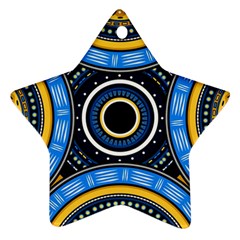 Tribal Zentangle Art Ornament (star) by tmsartbazaar