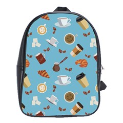 Coffee Time School Bag (xl) by SychEva