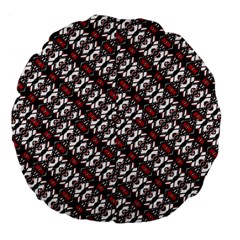 Linear Geometric Modern Pattern Large 18  Premium Flano Round Cushions by dflcprintsclothing