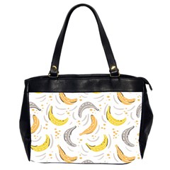 Seamless Stylish Pattern-with-fresh-yellow-bananas-background Oversize Office Handbag (2 Sides) by Wegoenart