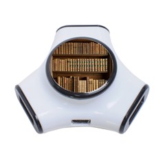 Books Bookcase Old Books Historical 3-port Usb Hub by Amaryn4rt