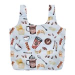 Coffee Coffeemania Caffeine Full Print Recycle Bag (L) Back