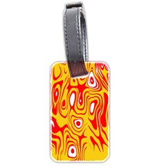 Red-yellow Luggage Tag (two Sides) by nateshop