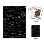 Black Background Text Overlay  Mathematics Formula Playing Cards Single Design (Rectangle) Back