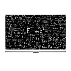 Science Einstein Formula Mathematics Physics Business Card Holder by danenraven