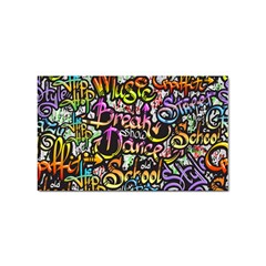 Graffiti Word Seamless Pattern Sticker (rectangular) by Wegoenart